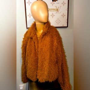 Fluffy Faux Fur Womens Shaggy Jacket
